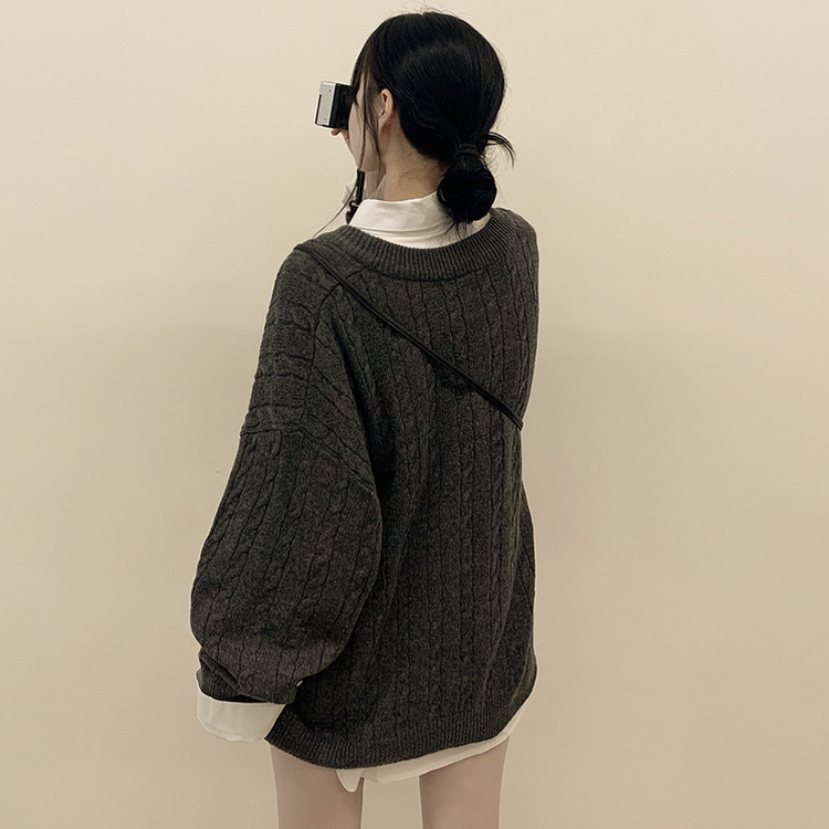 딸기크림 바스락 코튼 베이직 기본 긴팔셔츠 빅사이즈 레이어드템 화이트