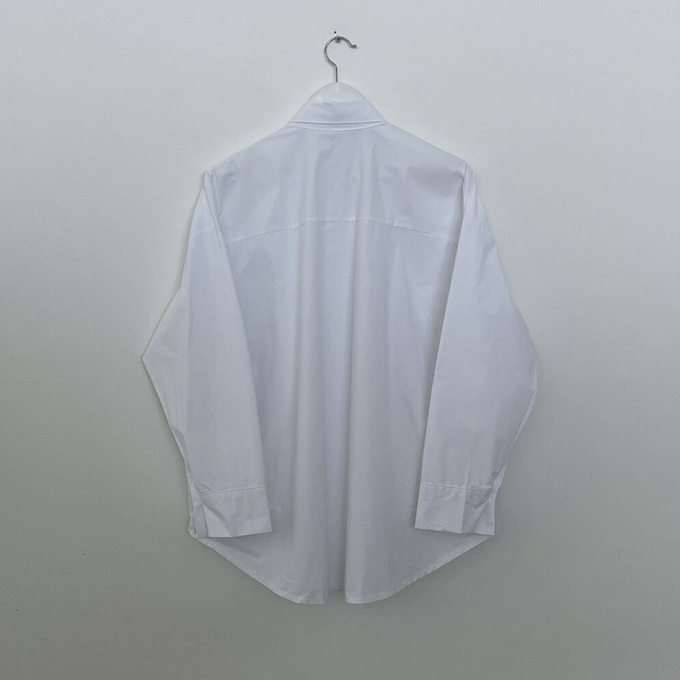 딸기크림 바스락 코튼 베이직 기본 긴팔셔츠 빅사이즈 레이어드템