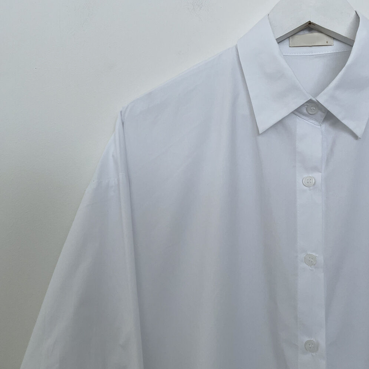 딸기크림 바스락 코튼 베이직 기본 긴팔셔츠 빅사이즈 레이어드템