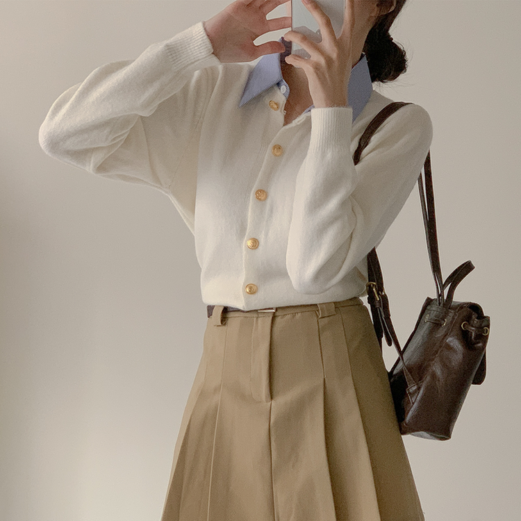 ルーズフィットカーディガン(5color) IVORY