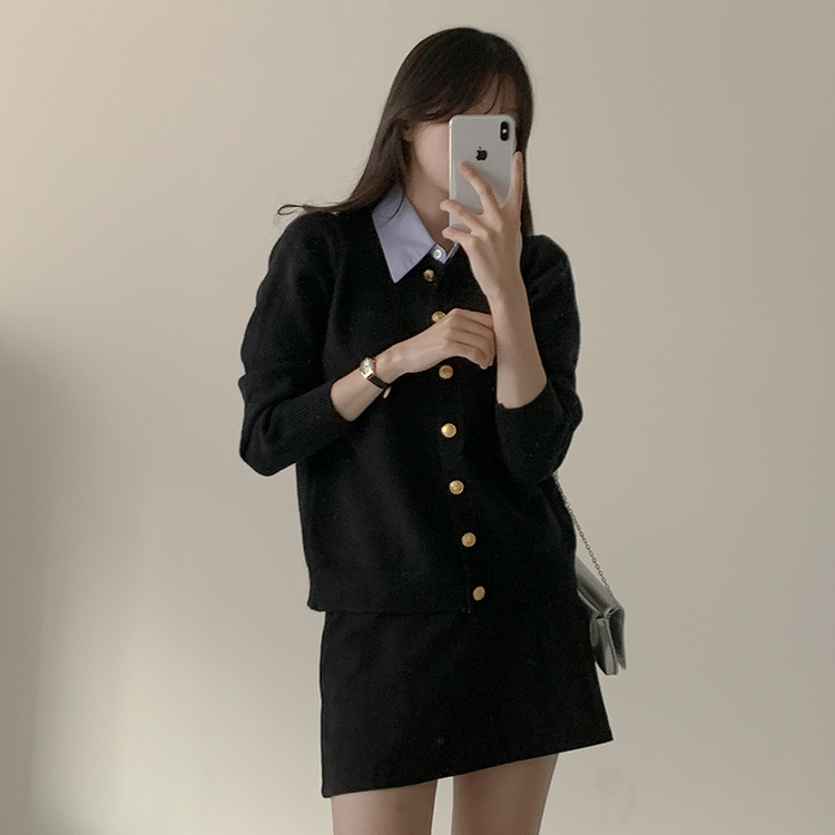 ルーズフィットカーディガン(5color) DARK BLUE