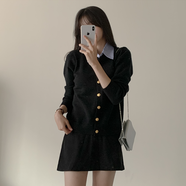 ルーズフィットカーディガン(5color) DARK BLUE
