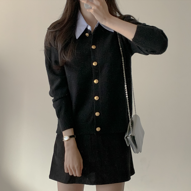 ルーズフィットカーディガン(5color) DARK BLUE