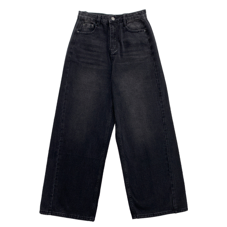 ビンテージウォッシングハイウエストデニムパンツ