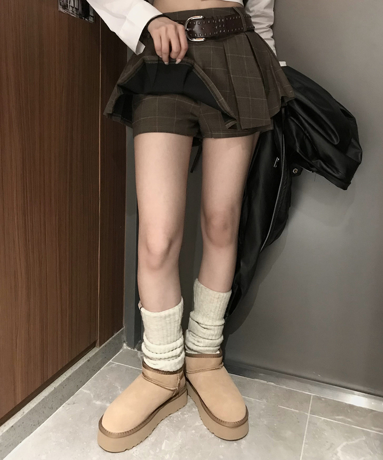 Apaiser l'âme ツートンプリーツスカート 36 2WAY/セットアップ対応】 サイドジップスカート(ロング・マキシ