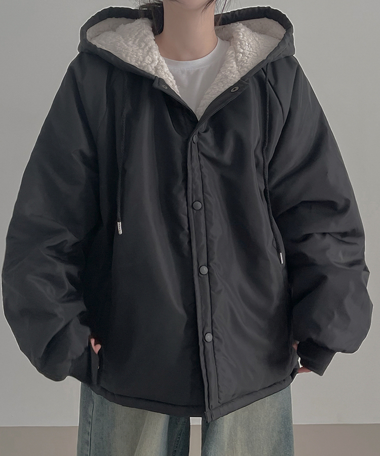 オーバーフィットパーカージャンパーコート｜ジャンパー｜韓国