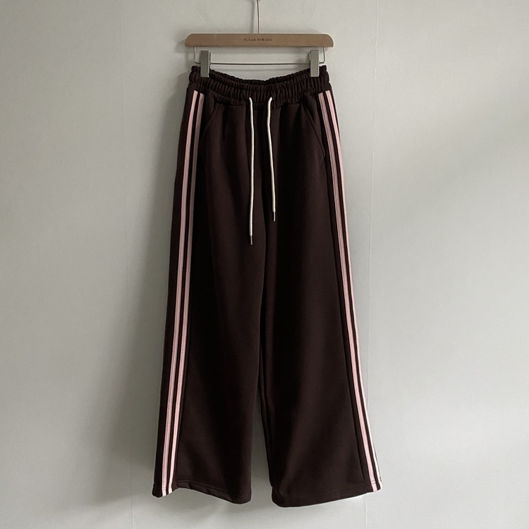 ヌテラバイカラートレーニングジャージラインパンツ