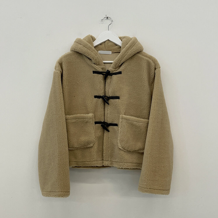 포근 후드 양털 떡볶이 퍼자켓 숏코트 덤블점퍼