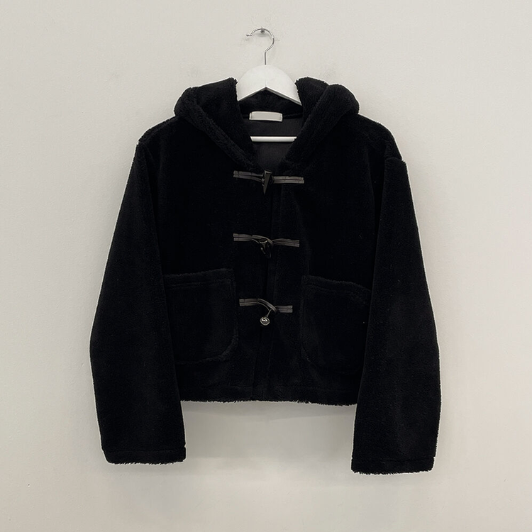 포근 후드 양털 떡볶이 퍼자켓 숏코트 덤블점퍼