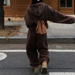 【SET着用可能】【丈別】スマーフフリースワイドトレーニングセット(6color) BROWN