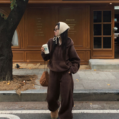 【SET着用可能】【丈別】スマーフフリースワイドトレーニングセット(6color) BROWN