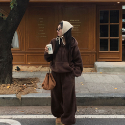 【SET着用可能】【丈別】スマーフフリースワイドトレーニングセット(6color) BROWN