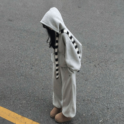 【SET着用可能】【丈別】スマーフフリースワイドトレーニングセット(6color) OATMEAL