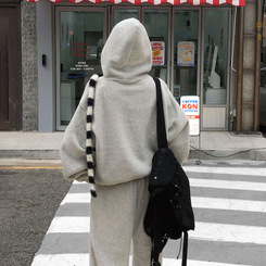 【SET着用可能】【丈別】スマーフフリースワイドトレーニングセット(6color) OATMEAL