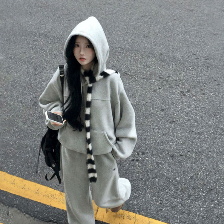 【SET着用可能】【丈別】スマーフフリースワイドトレーニングセット(6color) OATMEAL