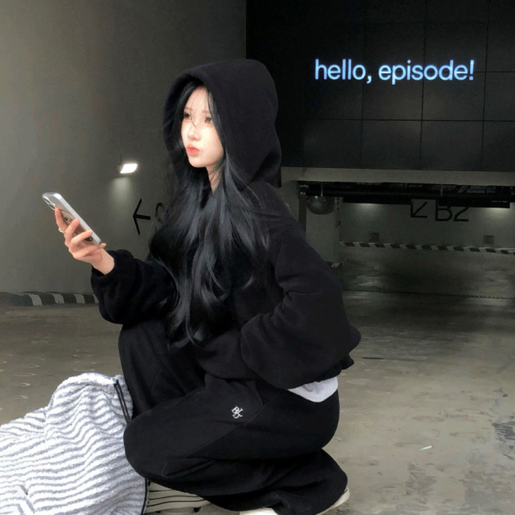 【SET着用可能】【丈別】スマーフフリースワイドトレーニングセット(6color) BLACK