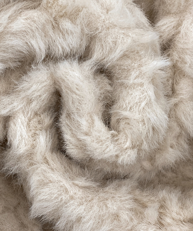 ダブルボタンポケットフェイクファージャケット