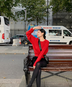 ェスナットピンタック4分丈コーデュロイパンツ BLACK