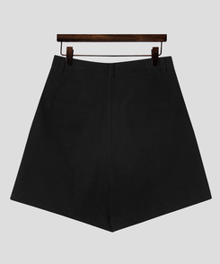 ェスナットピンタック4分丈コーデュロイパンツ