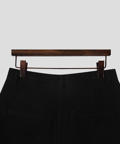 ェスナットピンタック4分丈コーデュロイパンツ