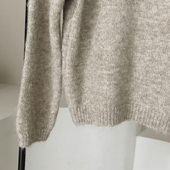 【SET】Vネックルーズフィットニット+キャミソール