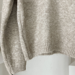 【SET】Vネックルーズフィットニット+キャミソール