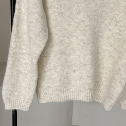 【SET】Vネックルーズフィットニット+キャミソール