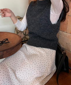 ダートシフォンスカート IVORY