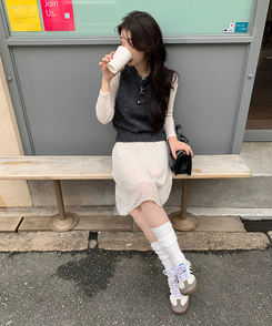 ダートシフォンスカート IVORY
