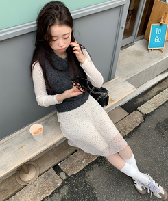ダートシフォンスカート IVORY