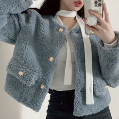 新品　ウールショートジャケットM size STYLEMIXER | ウールベルトショートコート (ジャケット ) |SHEL'TTER