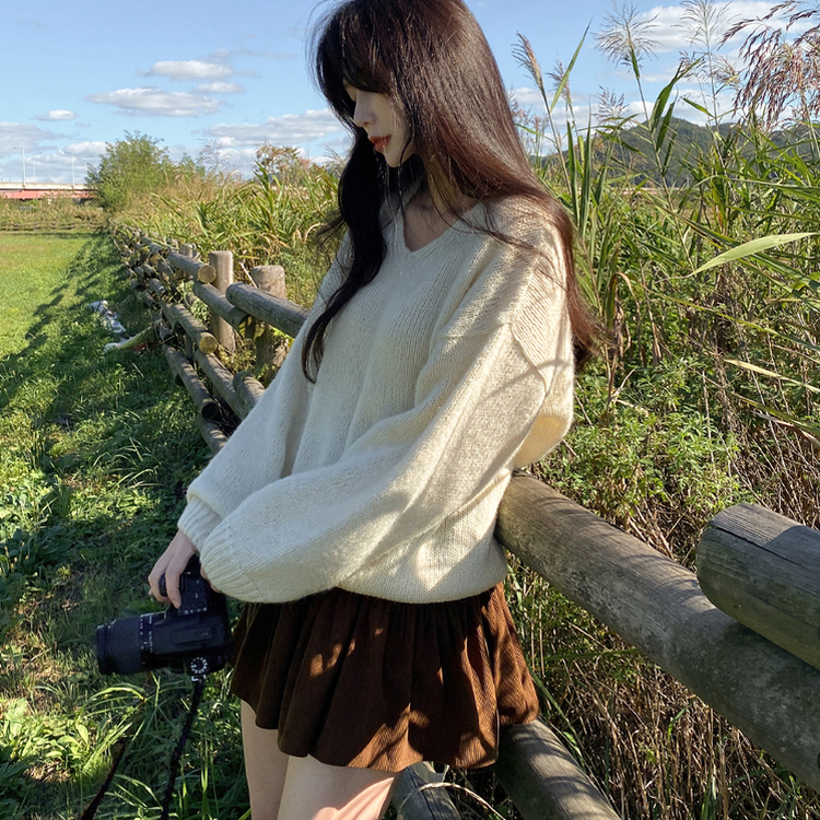 コーデュロイティアードスカートパンツ｜ミニスカート｜韓国