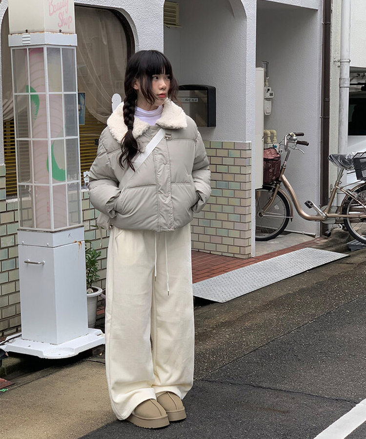 ウールカラーショートダウン｜ダウン｜韓国ファッション通販 SONA