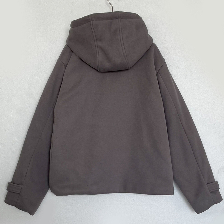 3일만할인 모너 후드 떡볶이 롱숏코트