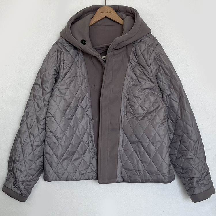 3일만할인 모너 후드 떡볶이 롱숏코트