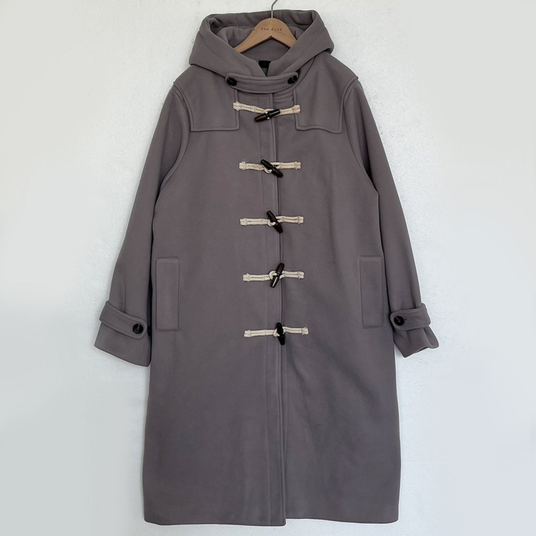 3일만할인 모너 후드 떡볶이 롱숏코트