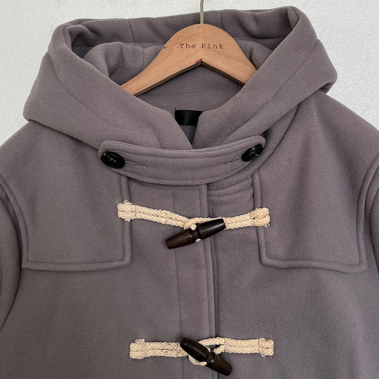 3일만할인 모너 후드 떡볶이 롱숏코트