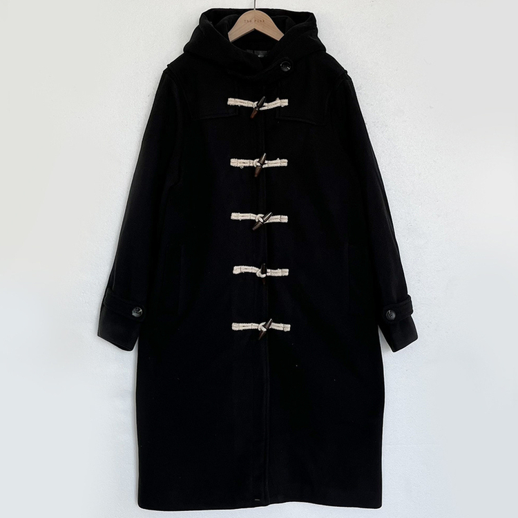 3일만할인 모너 후드 떡볶이 롱숏코트