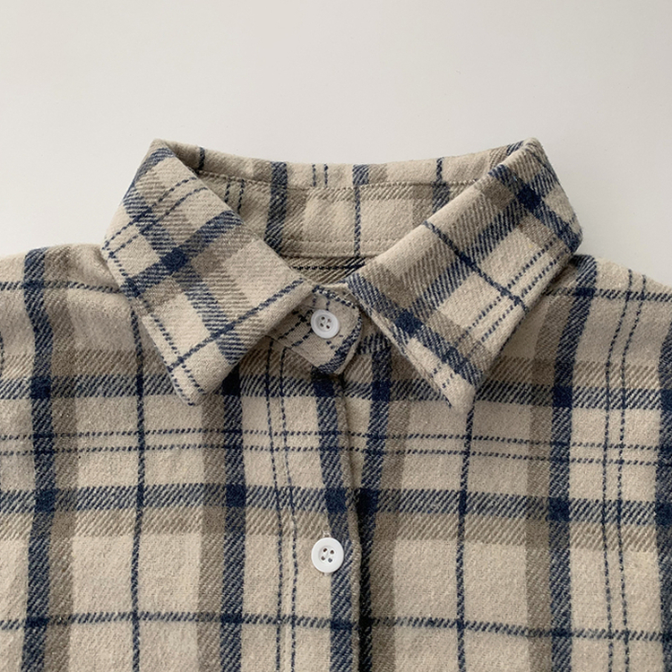 빈티지 무드 그득 쿠앤크 카라 오버핏 가을 긴팔 체크셔츠 박시핏 겨울 포켓 데일리 통통 남방 3color