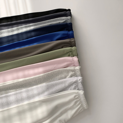 【丈別】【起毛】ロングワイドトレーニングパンツ(11color)