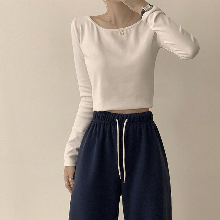 【丈別】【起毛】ロングワイドトレーニングパンツ(11color) NAVY