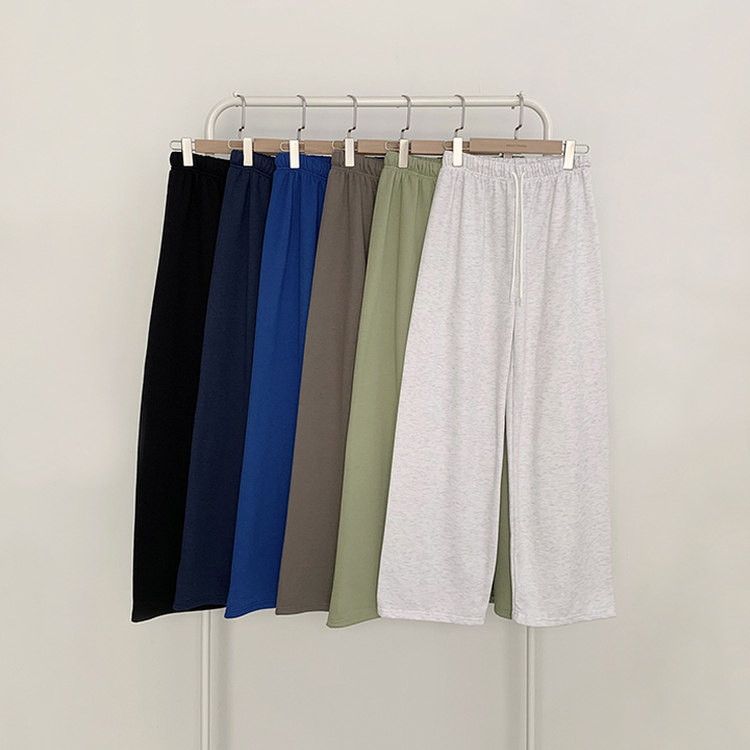 【丈別】【起毛】ロングワイドトレーニングパンツ(11color)