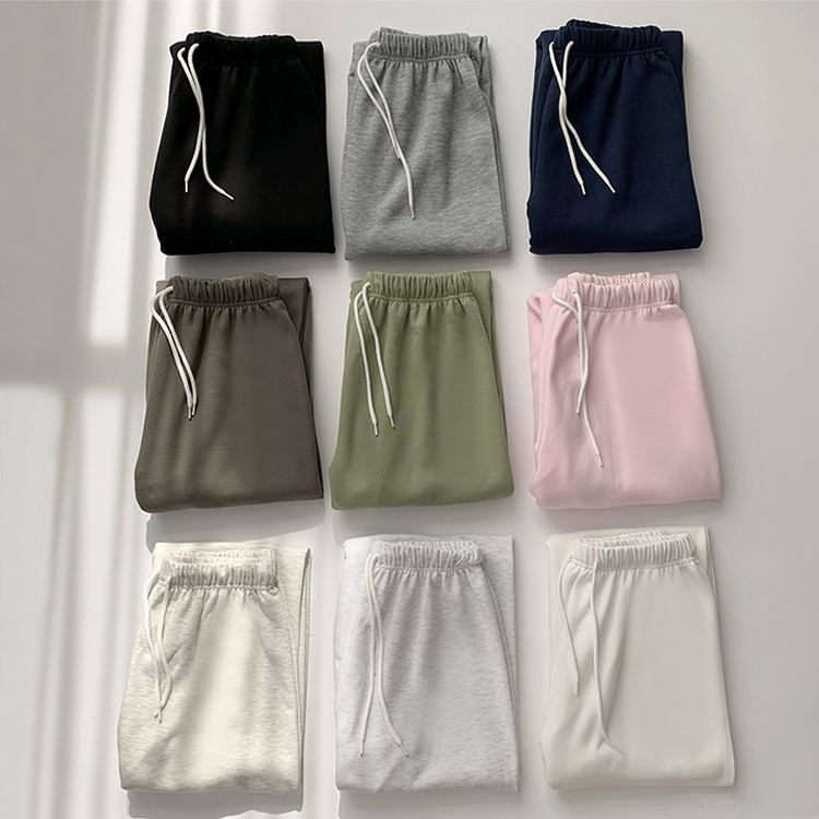 【丈別】【起毛】ロングワイドトレーニングパンツ(11color)