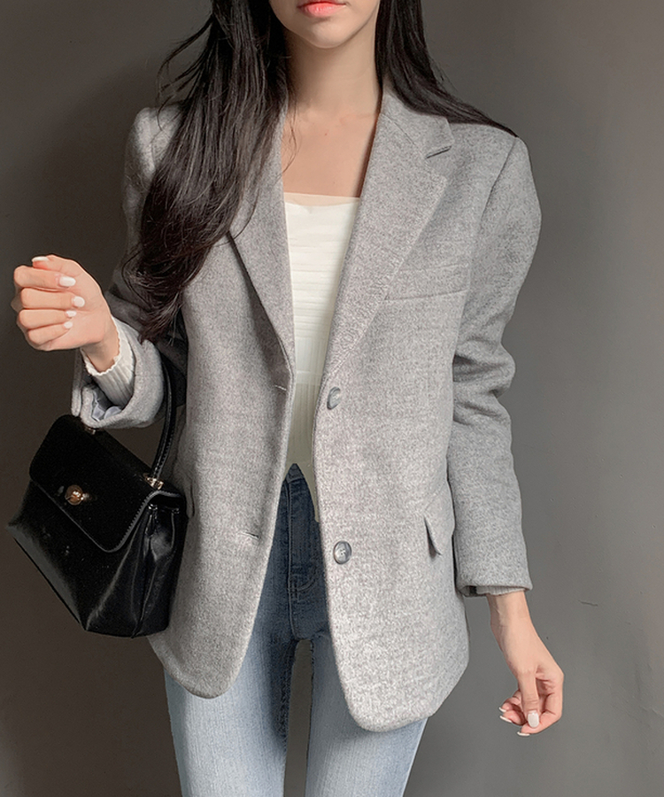 クラシックカラーウールジャケット｜ジャケット｜韓国