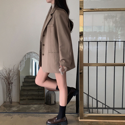 【ベルト付き】ハイティーンチェックミニスカートパンツ BROWN