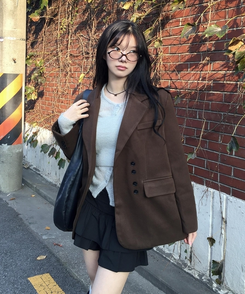 スエードトレンディジャケット BROWN