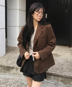 スエードトレンディジャケット BROWN