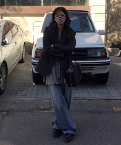 スエードトレンディジャケット CHARCOAL