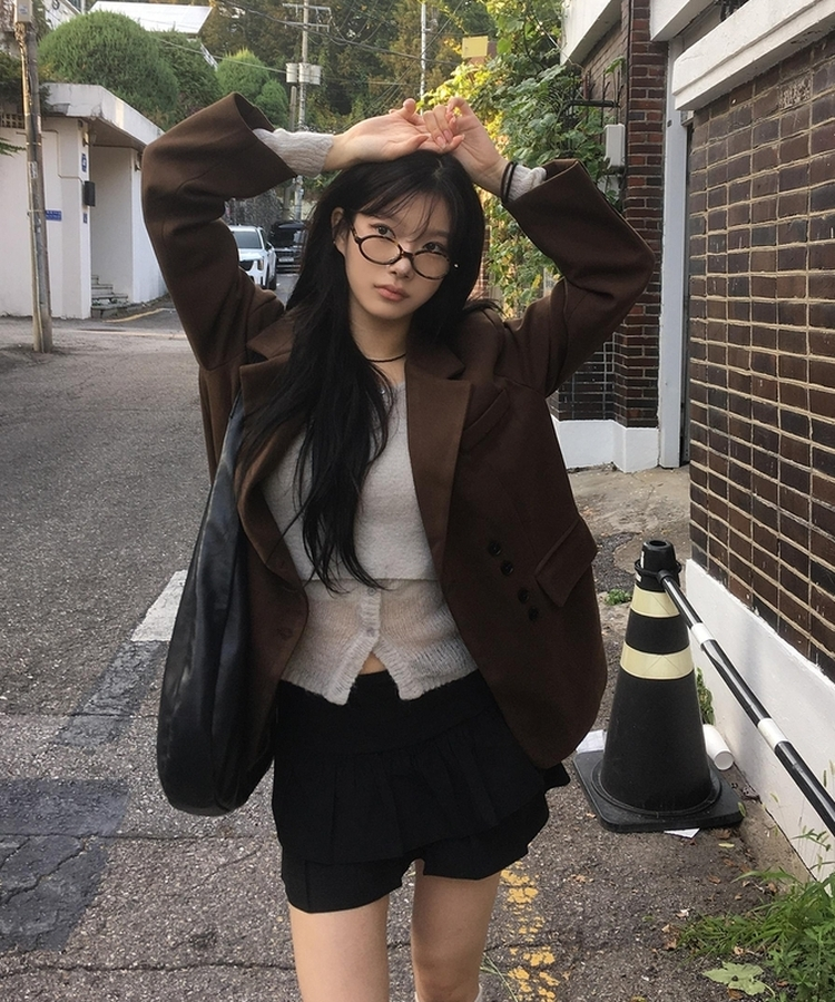 スエードトレンディジャケット BROWN