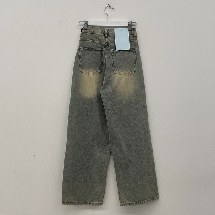 빈티지힙 워싱 와이드 데님 벌룬청바지 빅사이즈 키작녀 키큰녀